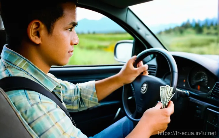 에콰도르 운전 시 주의할 점 - **Prompt:** A young, adventurous traveler, wearing practical outdoor clothing like a light hiking ja...