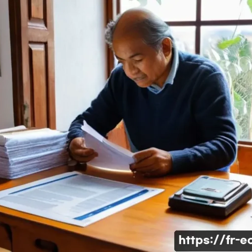 에콰도르에서 은행 계좌 개설하는 법 - **Prompt: "An organized expatriate in their cozy, sunlit apartment in Quito, Ecuador, meticulously a...