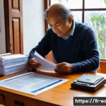 에콰도르에서 은행 계좌 개설하는 법 - **Prompt: "An organized expatriate in their cozy, sunlit apartment in Quito, Ecuador, meticulously a...